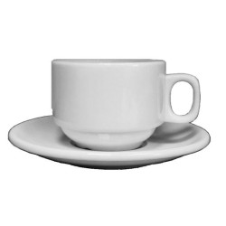Φλυτζάνι τσαγιού πορσελάνης στοιβαζόμενο 200cc