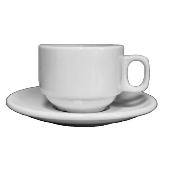 Φλυτζάνι τσαγιού πορσελάνης στοιβαζόμενο 200cc