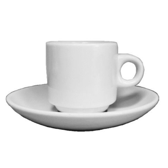 Φλυτζάνι καφέ πορσελάνης στοιβαζόμενο 70ml
