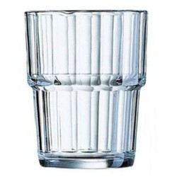 Ποτήρι καφέ στοιβαζόμενο γυάλινο 250ml NORVEGE