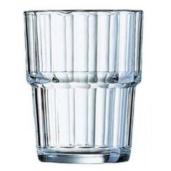 Ποτήρι καφέ στοιβαζόμενο γυάλινο 250ml NORVEGE