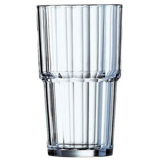 Ποτήρι νερού στοιβαζόμενο γυάλινο 32cl NORVEGE