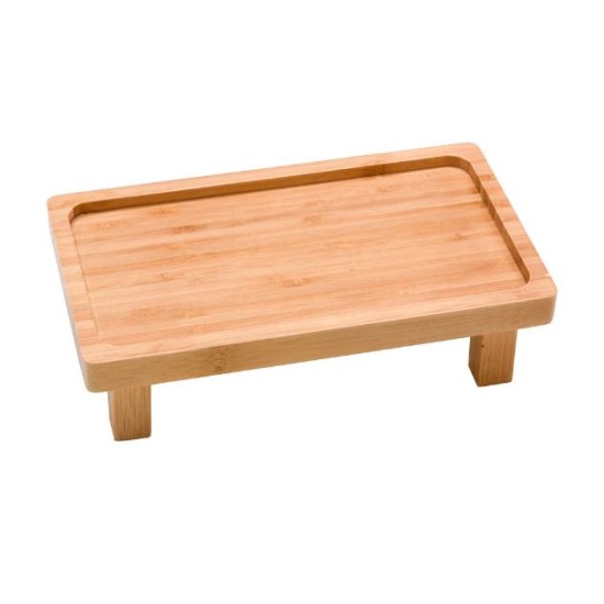 Πλατώ παρουσίασης/σερβιρίσματος με πόδι μπαμπού 25x14x7εκ.
