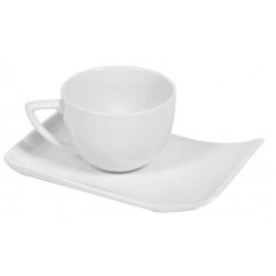 Πιατάκι για φλυτζάνι τσαγιού 136ΤΣ λευκό 17x11εκ.
