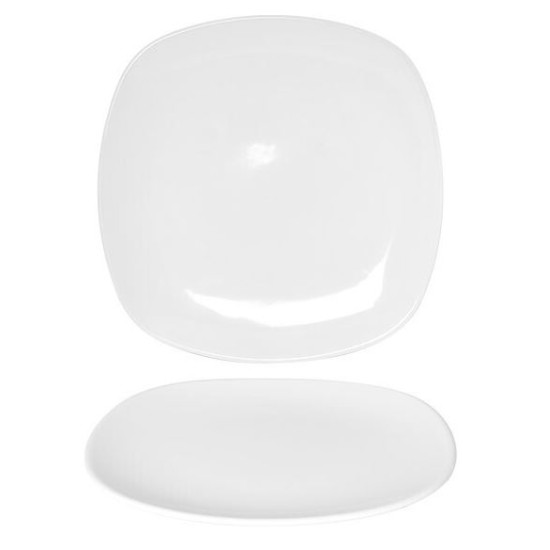 Πιάτο ρηχό πορσελάνης 26x26εκ. Cuadrado Earth