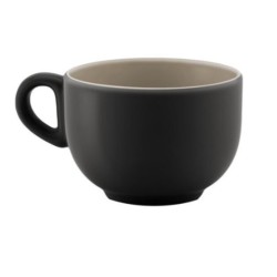 Μπωλ κεραμικό μαύρο/κρεμ 40cl