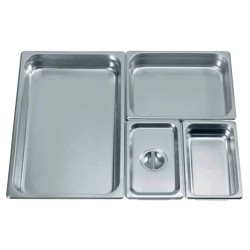 Δοχείο ανοξείδωτο 201 GN 1/4-26,2x16,2x6,5εκ. 0.6mm