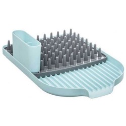 Πιατοθήκη πλαστική σιέλ/γκρι 44,7x31,5x12,9εκ. BALTIC