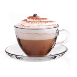 Σετ 6 φλυτζάνια καφέ γυάλινα 25cl