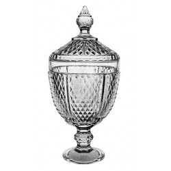 Φοντανιέρα με καπάκι γυαλί 15x33εκ. Memphis