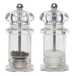 Πιπερόμυλος ακρυλικός με ανοξείδωτο μύλο 13,5εκ.