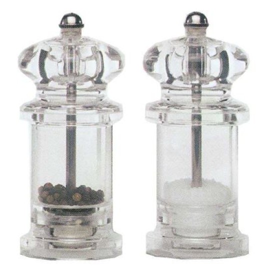 Πιπερόμυλος ακρυλικός με ανοξείδωτο μύλο 13,5εκ.