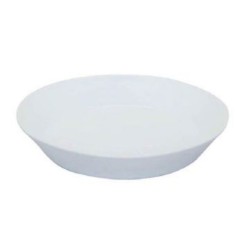 Πιάτο βαθύ πορσελάνινο κωνικό λευκό 21x3εκ.