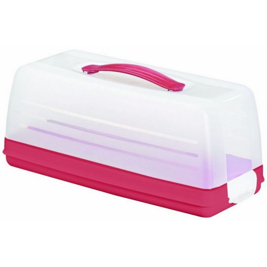 Τουρτιέρα πλαστική ορθογώνια 34x14x13εκ.