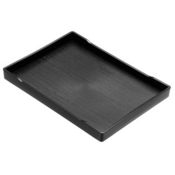 Δίσκος σερβιρίσματος πλαστικός PP μαύρος 39x28x2εκ.