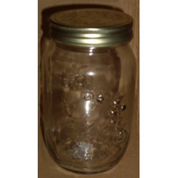 Βάζο γυάλινο τετράγωνο μεγάλο 1L