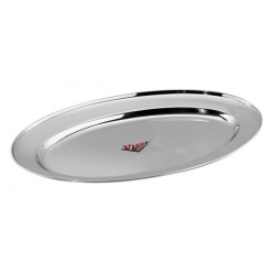 Πιατέλα ανοξείδωτη οβάλ 40x27,5εκ.