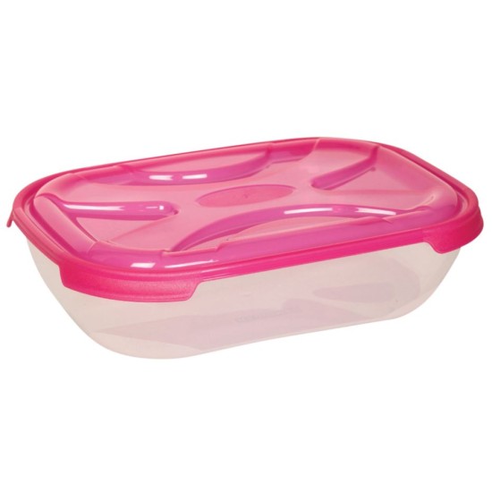 Φαγητοδοχείο πλαστικό 21,4x15,2x6εκ. 1.2L Fresco