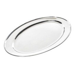 Πιατέλα ανοξείδωτη οβάλ 30,5x19x2εκ.