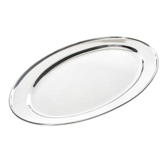 Πιατέλα ανοξείδωτη οβάλ 30,5x19x2εκ.
