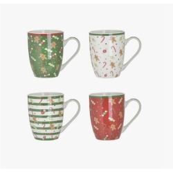 Σετ 4 κύπελα πορσελάνης 340cc