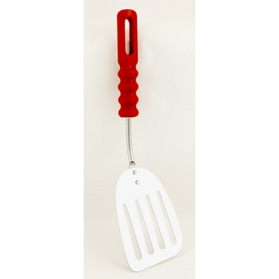 Σπάτουλα τρυπητή inox πλαστική λαβή 27/10,5x6,5εκ.