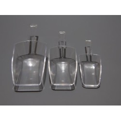 Σετ 3 σέσουλες πλαστικές διάφανες