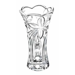 Ανθοδοχείο γυάλινο με σκάλισμα 20εκ.