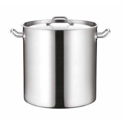 Μαρμίτα με καπάκι ανοξείδωτη 201 0.8mm 32x32εκ. 25L