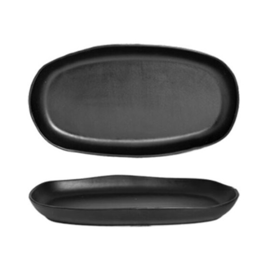 Ραβιέρα κεραμική μαύρη 24x13εκ. Organic Glam Black