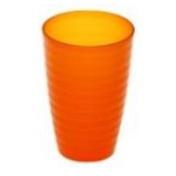 Ποτήρι πλαστικό καφέ PP 8,5x10εκ. 480ml