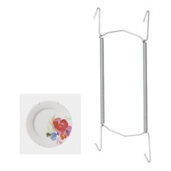 Στήριγμα αναρτήσεως πιάτων στον τοίχο με ελατήρια ανοξείδωτο 11-18εκ.