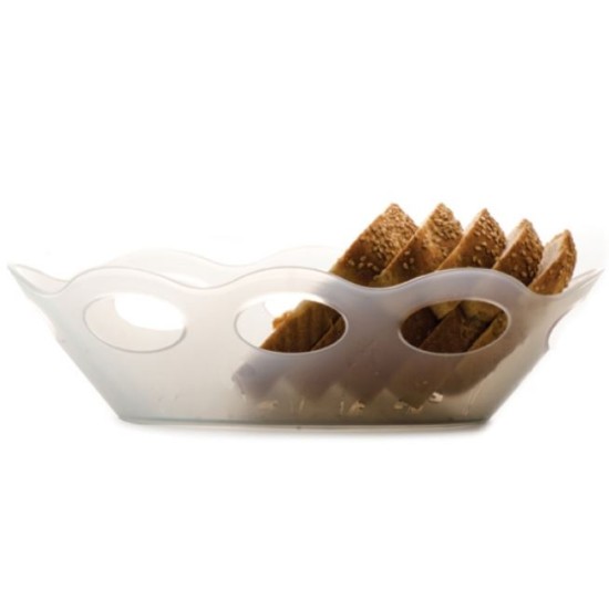 Ψωμιέρα-καλαθάκι πλαστική οβάλ διάφορα χρώματα 28,5x17εκ.