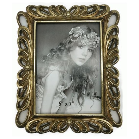 Κορνίζα polyresin χρυσή 13x18εκ.