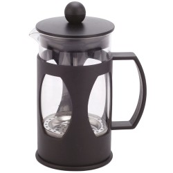Καφετιέρα με έμβολο γυαλί/πλαστικό μαύρη 17x7,5εκ. 350ml