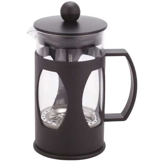 Καφετιέρα με έμβολο γυαλί/πλαστικό μαύρη 17x7,5εκ. 350ml