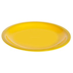 Πιάτο ρηχό μελαμίνης κίτρινο 22,5εκ. Family