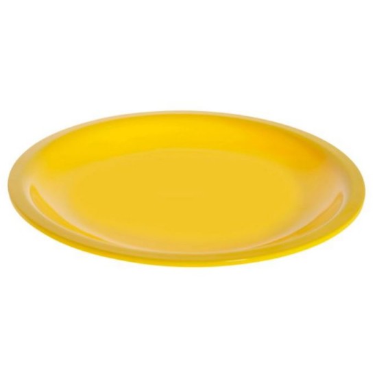 Πιάτο ρηχό μελαμίνης κίτρινο 22,5εκ. Family
