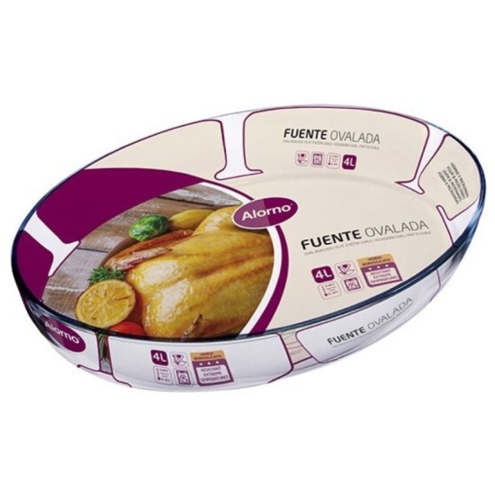 Ταψί πυρίμαχο οβάλ 4L 39x27εκ. ALORNO
