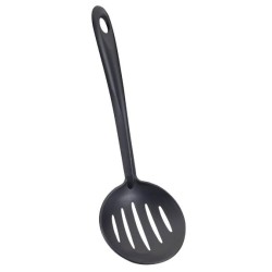 Κουτάλα τρυπητή πλαστική μαύρη 32εκ. RAPID METALTEX