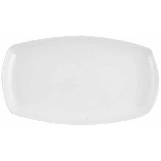Πιατέλα πορσελάνης ορθογώνια λευκή 34,5x24εκ.