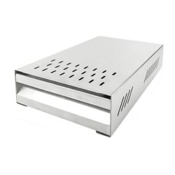 Συρταριέρα υπολειμμάτων καφέ inox 35x25x9εκ.