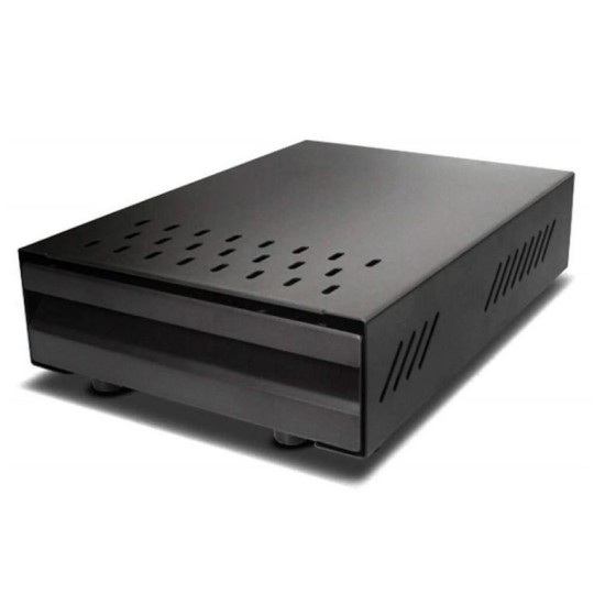 Συρταριέρα υπολειμμάτων καφέ μαύρο ματ 35x25x9εκ.