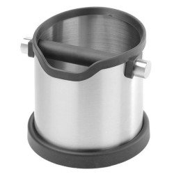 Knock box υπολειμμάτων καφέ inox/σιλικόνη 18,5x16,5εκ.