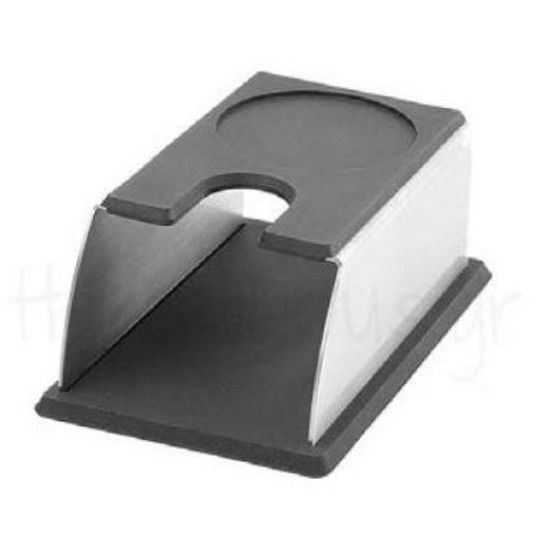 Βάση inox για tamper με λάστιχο 14x9,2x6εκ.