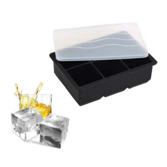 Καλούπι πάγου κύβος σιλικόνη 6 θέσεων Φ4,7εκ.