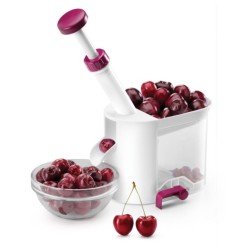 Βυσσινοκαθαριστής πλαστικός με βεντούζα και μοχλό