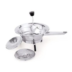 Μύλος τροφών ανοξείδωτος 18/10 με 3 δίσκους 24εκ.