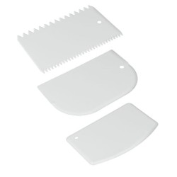 Σετ 3 σπάτουλες ζαχαροπλαστικής πλαστικές