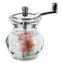 Μύλος πιπεριού ακρυλικός με χέρι και κεραμικό μύλο 8εκ.